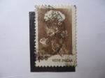 Stamps : Asia : India :  Flora.