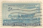 Stamps United States -  100 aniversario de pioneros de Suecia  (767)