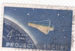 Sellos de America - Estados Unidos -  proyecto Mercury- aeronáutica