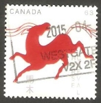 sello : America : Canad� : Calendario chino, Año del caballo 2014
