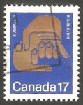 Stamps Canada -  735 - 14 Congreso internacional de la federación, Rehabilitación Internacional, para la readaptación