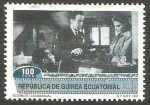 Stamps Equatorial Guinea -  284 - Escena de la película Casablanca