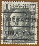 Stamps Spain -  General Franco Tipo 1942