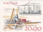 Sellos de Europa - Portugal -  herramientas para la construcción