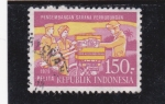 Stamps : Asia : Indonesia :  el desarrollo de medios de transporte