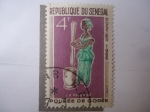 Stamps : Africa : Senegal :  La Pilandera - La Pileuse