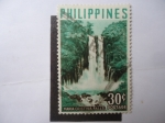 Sellos del Mundo : Asia : Filipinas : Cataratas de María Cristina Falls en el río Agus- Isla de Mandanao.