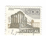 Sellos de Europa - Portugal -  Evora. Templo romano