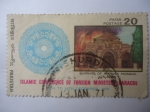 Stamps Pakistan -  Mezquita de Al-Aqsa en Jerusalén.