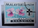 Stamps : Asia : Malaysia :  Vanda - Hookeriana - Orquidea.