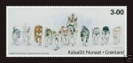 Stamps Greenland -  husky