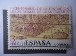 Sellos de Europa - Espaa -  Ed:2477 -V Centenario de la Fundación de las Palmas de Gran Canaria - Plano de Ciudad, Siglo XVI.