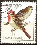 Sellos de Europa - Alemania -  Los pájaros cantores( Rosefinch Común)DDR.