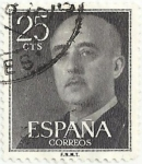 Sellos de Europa - Espaa -  SERIE BÁSICA FRANCO. VALOR FACIAL 25 Cts. EDIFIL 1146.