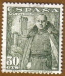 Stamps Spain -  Franco y Castillo de la Mota