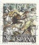 Stamps Spain -  CENTENARIOS. PEDRO PABLO RUBENS (1577-1640). CENTAUROS Y LAPITAS. EDIFIL 2463