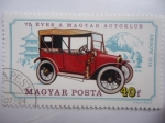 Stamps Hungary -  Arrow 1915 - 75 años - Auto Club Hungaro.