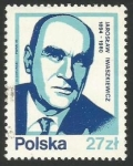 Stamps Poland -  Jaroslaw Iwaskiewicz (1894-1980), writer