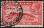 Stamps : Europe : Gibraltar :  Vista del Peñón