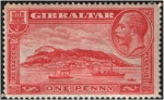 Stamps Europe - Gibraltar -  Vista del Peñón