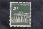 Stamps Germany -  puerta de Brandemburgo