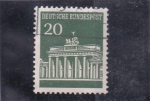 Sellos del Mundo : Europa : Alemania : puerta de Brandemburgo