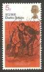 Stamps United Kingdom -  591- Centº de la muerte de Charles Dickens