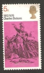 Sellos de Europa - Reino Unido -  592 - Centº de la muerte de Charles Dickens