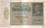 monedas del Mundo : Europa : Alemania :  billete anverso