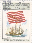 Stamps Honduras -  Primer enseña de la marina