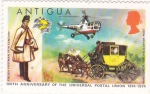 Sellos de America - Antigua y Barbuda -  100 aniv. unión postal universal