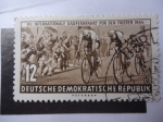 Stamps Germany -  VII. Internationale Radfernfahrt Für Den Friden 1954