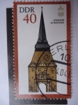 Stamps Germany -  DDR- Steintor In Rostock.