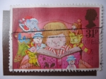 Stamps United Kingdom -  Navidad 1987
