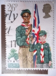 Stamps United Kingdom -  Boys Scout.