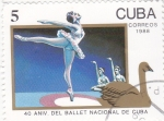 Sellos del Mundo : America : Cuba :  40 aniv.del ballet nacional de Cuba