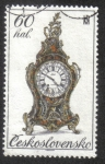 Stamps Czechoslovakia -  Relojes del siglo XVIII, reloj rococó