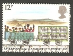 Sellos de Europa - Reino Unido -  928 - 150 anivº del ferrocarril de Liverpool Manchester