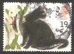 Stamps United Kingdom -  1789 - Gato