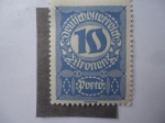 Stamps Austria -  Cifras. 10Kr Corona Austro Húngara. Postage Due.