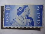 Stamps United Kingdom -  Elizabeth II - 1923-1948