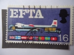 Stamps United Kingdom -  Asociación Europea de Libre Comercio-EFTA-. Aéreopuerto