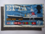 Stamps United Kingdom -  Asaociación Europea de Libre Comercio-EFTA- -Puerto Marítimo.