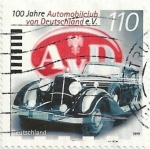 Stamps : Europe : Germany :  CENTENARIO CLUB DEL AUTOMÓVIL. MAYBACH DSH PULLMAN, DE 1936. YVERT DE 1875