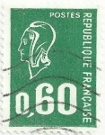 Stamps France -  SERIE MARIANNE DE BÉQUET. VALOR FACIAL 0.60 FF, TIPOGRAFIA. YVERT FR 1814