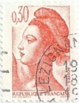 Stamps France -  SERIE LIBERTÉ DE GANDON. VALOR FACIAL 0.30 FF. YVERT FR 2182