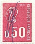 Stamps France -  (208) SERIE MARIANNE DE BÉQUET. VALOR FACIAL 0.50 FF. YVERT FR 1664