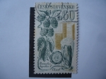 Stamps : Europe : Czechoslovakia :  Flora: Lúpulo
