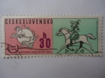 Stamps : Europe : Czechoslovakia :  Unión Postal Universal - 1874-1974.