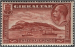Sellos de Europa - Gibraltar -  Vista del Peñón
